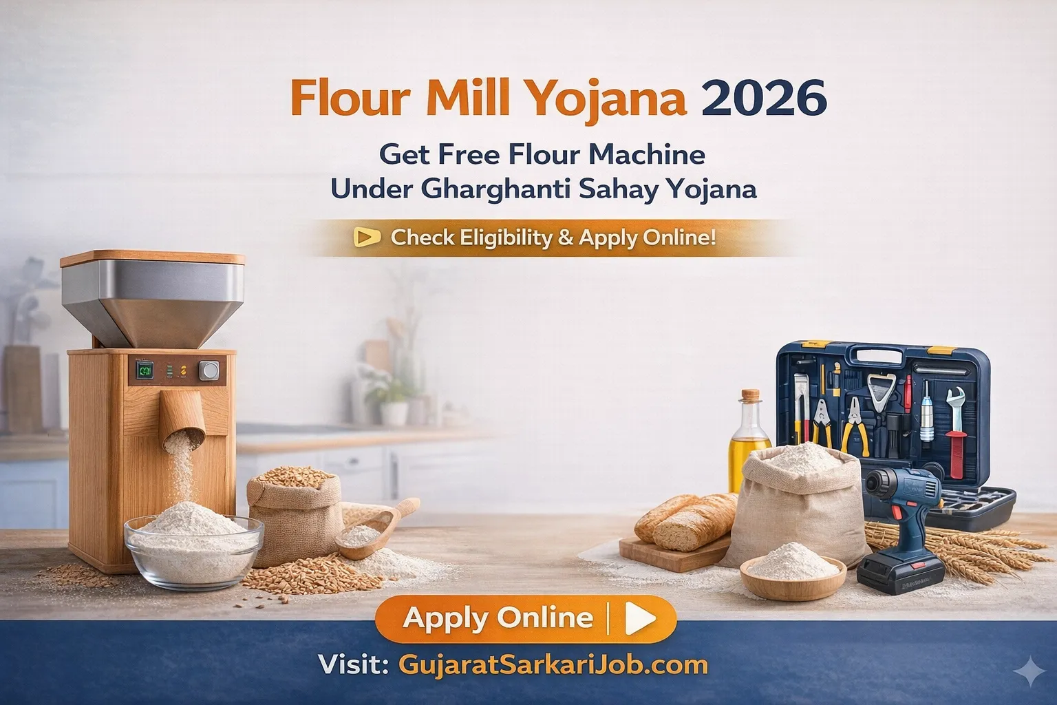 Flour Mill Sahay Scheme 2026 Online Application Gujarat Manav Kalyan Yojana
