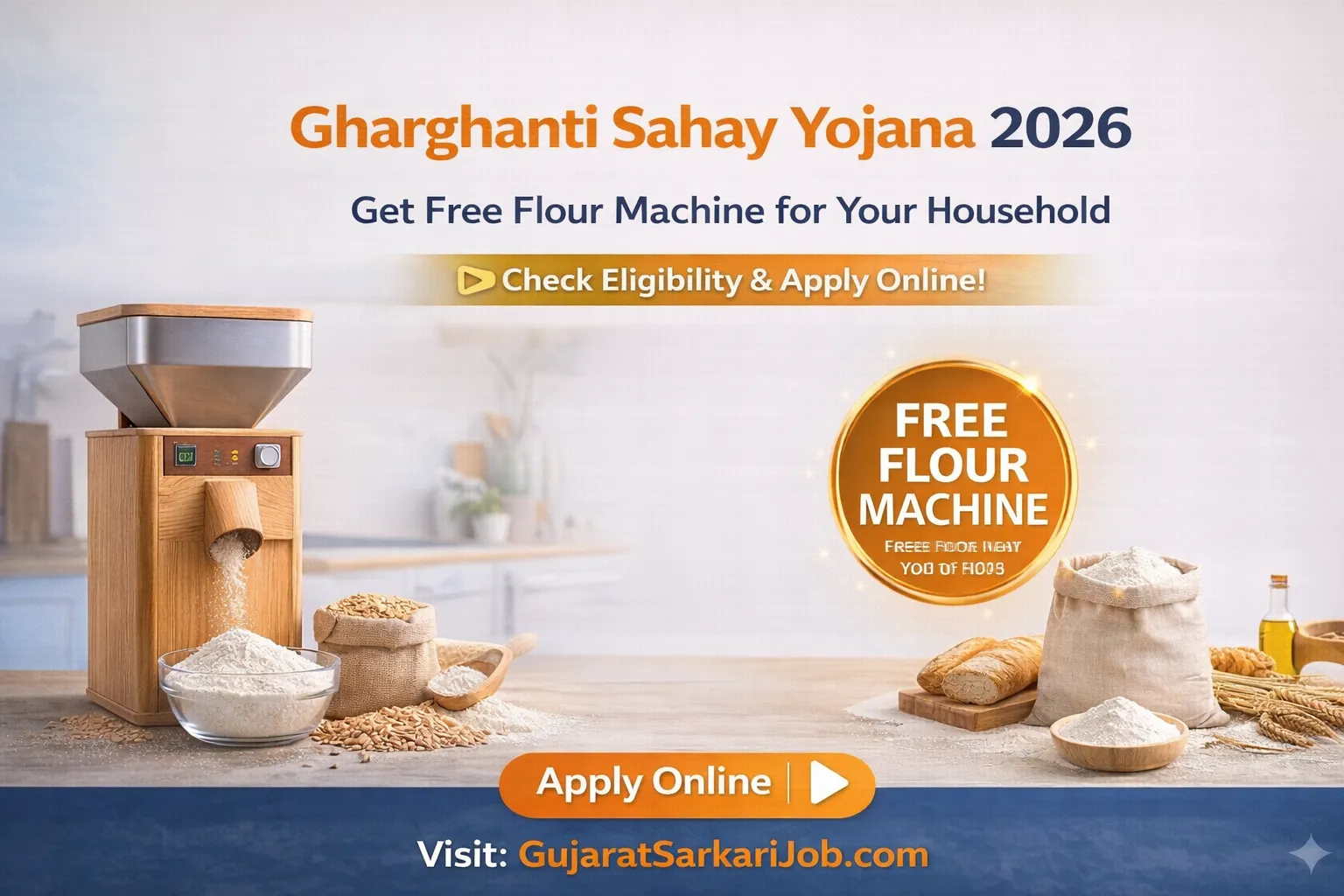 Gharghanti Sahay Yojana 2026 Online Application Form and Document List Gujarat