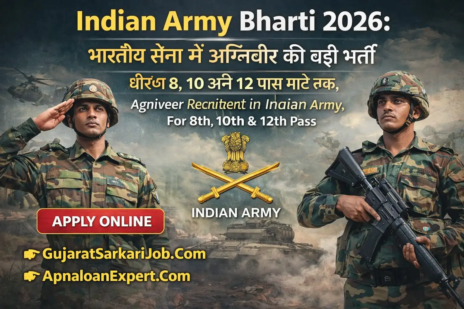 Indian Army Recruitment 2026 Agniveer GD Clerk Tradesman