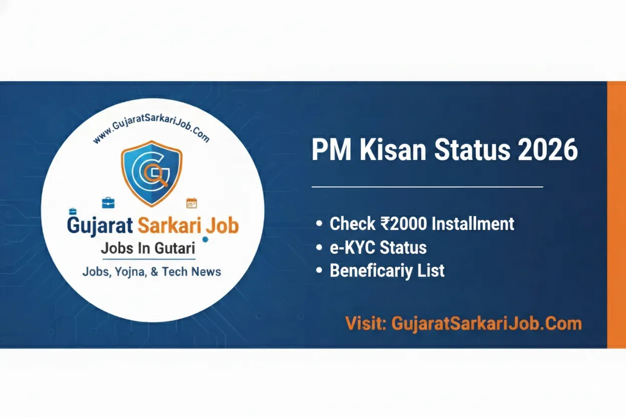 PM Kisan Status 2026 Check ₹2000 Installment GujaratSarkariJob