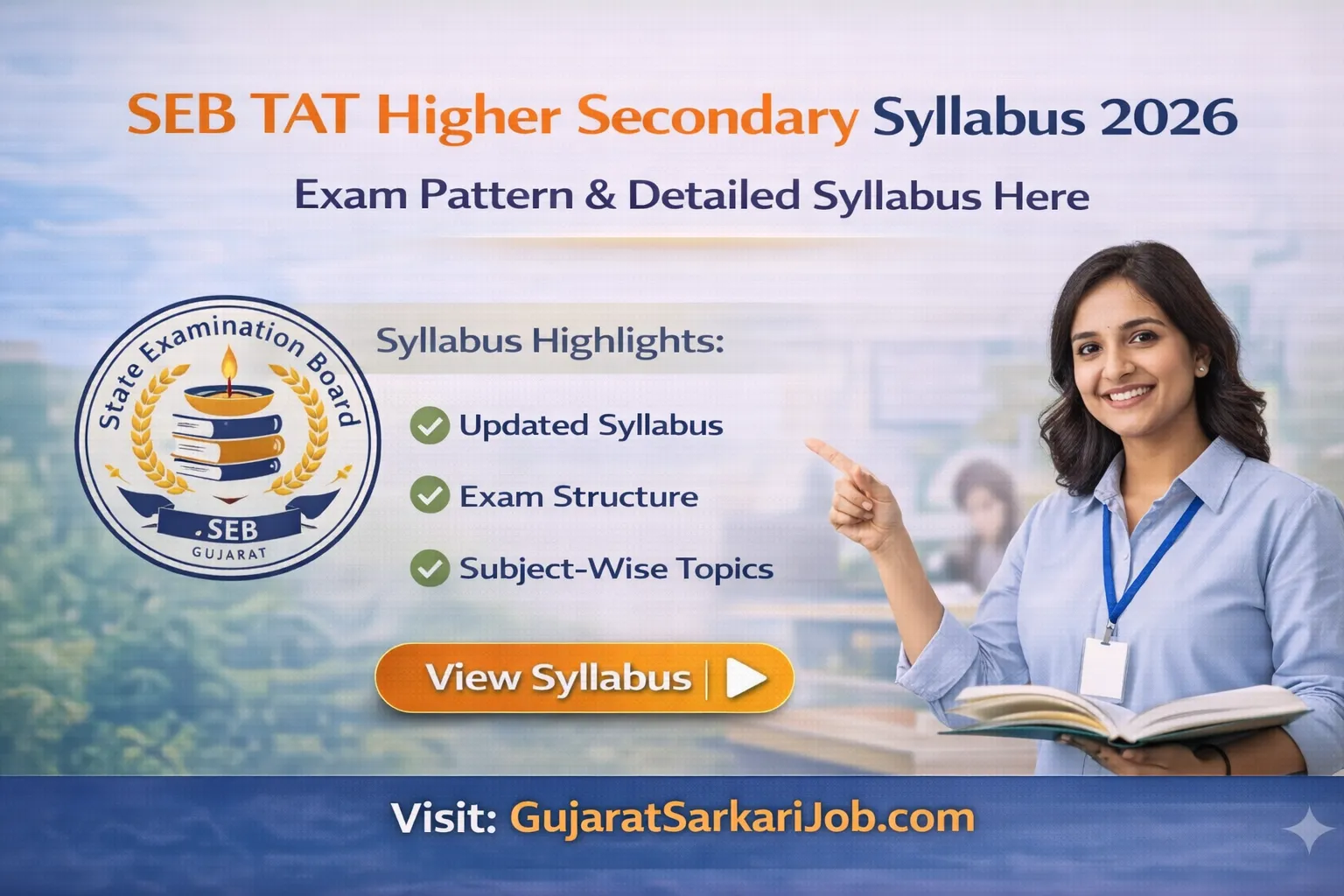 SEB TAT Higher Secondary Syllabus and Exam Pattern 2026