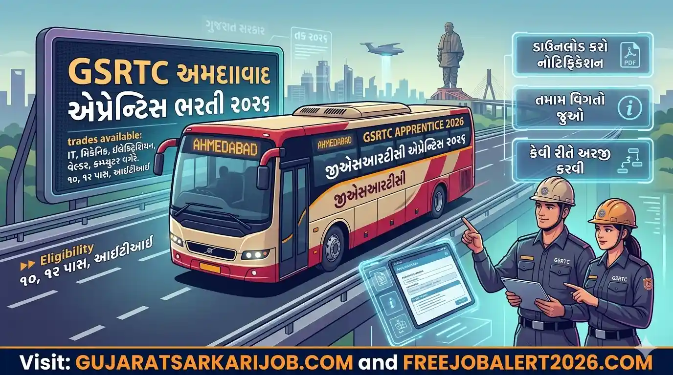 GSRTC Ahmedabad Division Apprentice Recruitment 2026 Notification