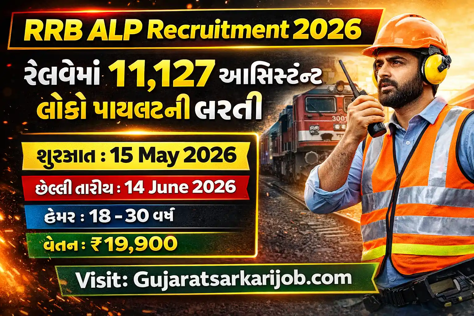 RRB ALP Recruitment 2026 Official Notification 11127 Vacancies