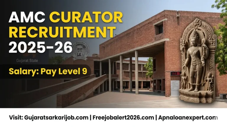 AMC Curator Recruitment 2025-26 Official Banner Ahmedabad