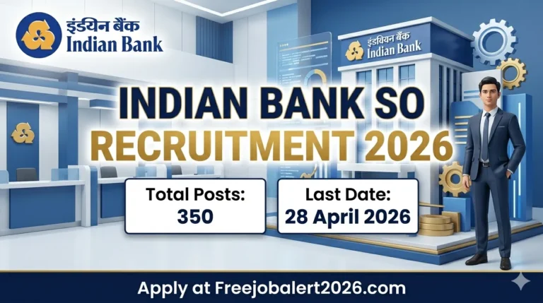 Indian Bank Specialist Officer SO Recruitment 2026 Notification Banner
